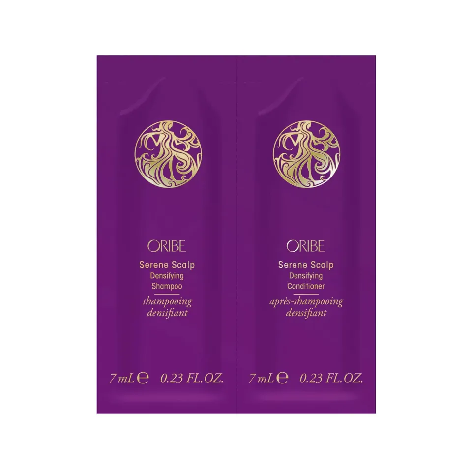 Oribe Serene Scalp Densifying Shampoo Set Sachet verdichtend