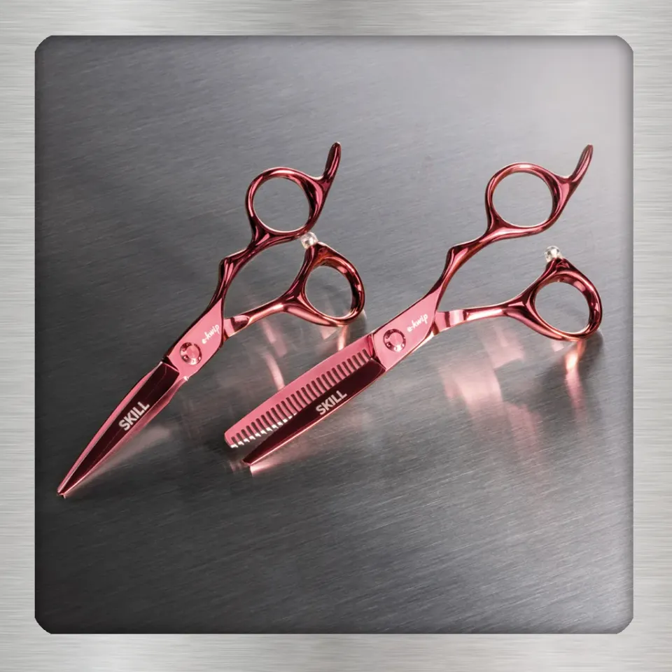 e-kwip Skill Set Friseurscheren-Set 5,5" titan violett