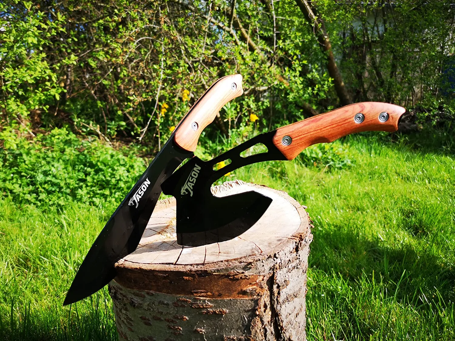 Jason Camping Axt Set Beil 3 Stück 26 cm Edelstahl