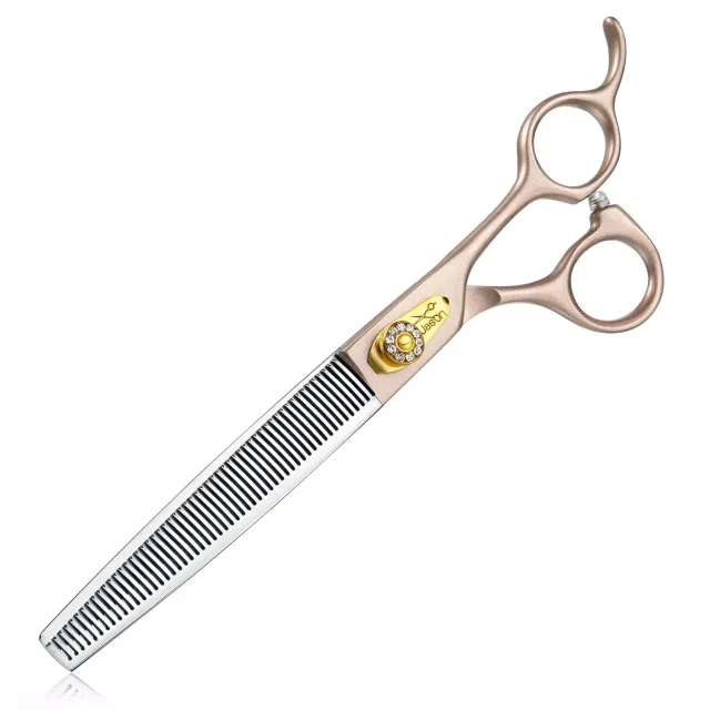Jason 54 Zähne Effilierschere Hundeschere 7,5 Zoll Roségold