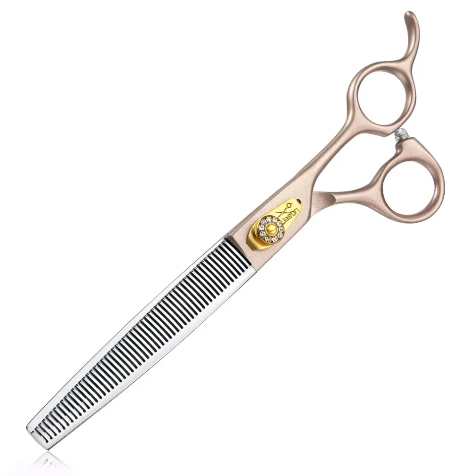 Jason 54 Zähne Effilierschere Hundeschere 7,5 Zoll Roségold