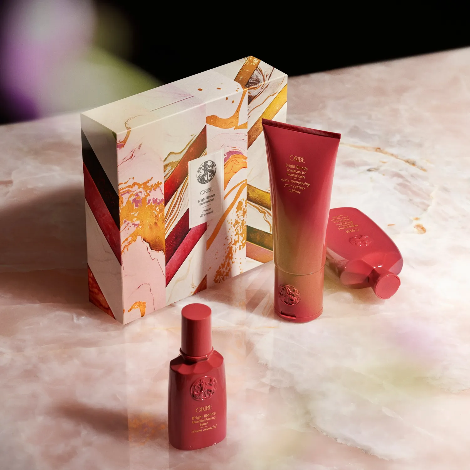 Oribe Bright Blonde Essentials Haarset 3-teilig Blond