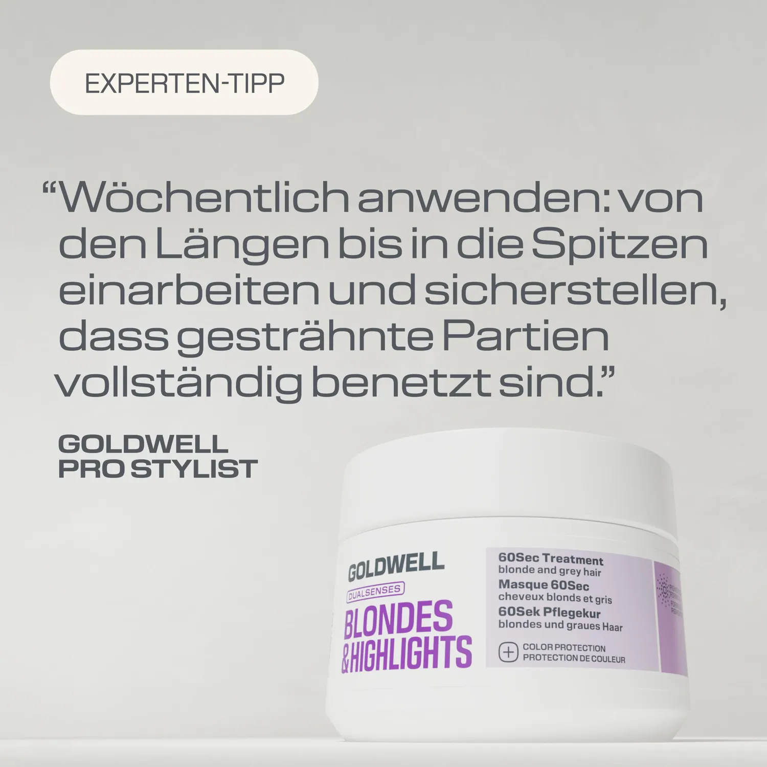 Goldwell Dualsenses Blondes & Highlights 60 Sek Haarkur 200 ml Anti-Gelbstich