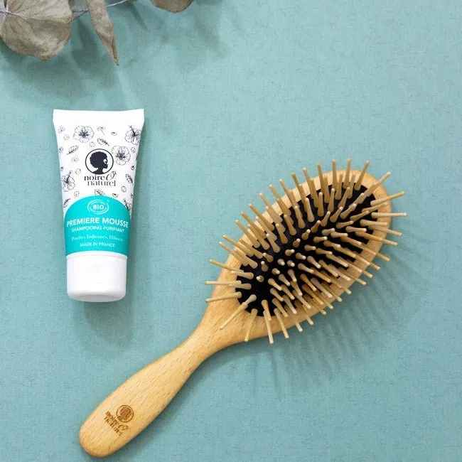 Noireônaturel Haarbürste Holzbürste langes lockiges Haar