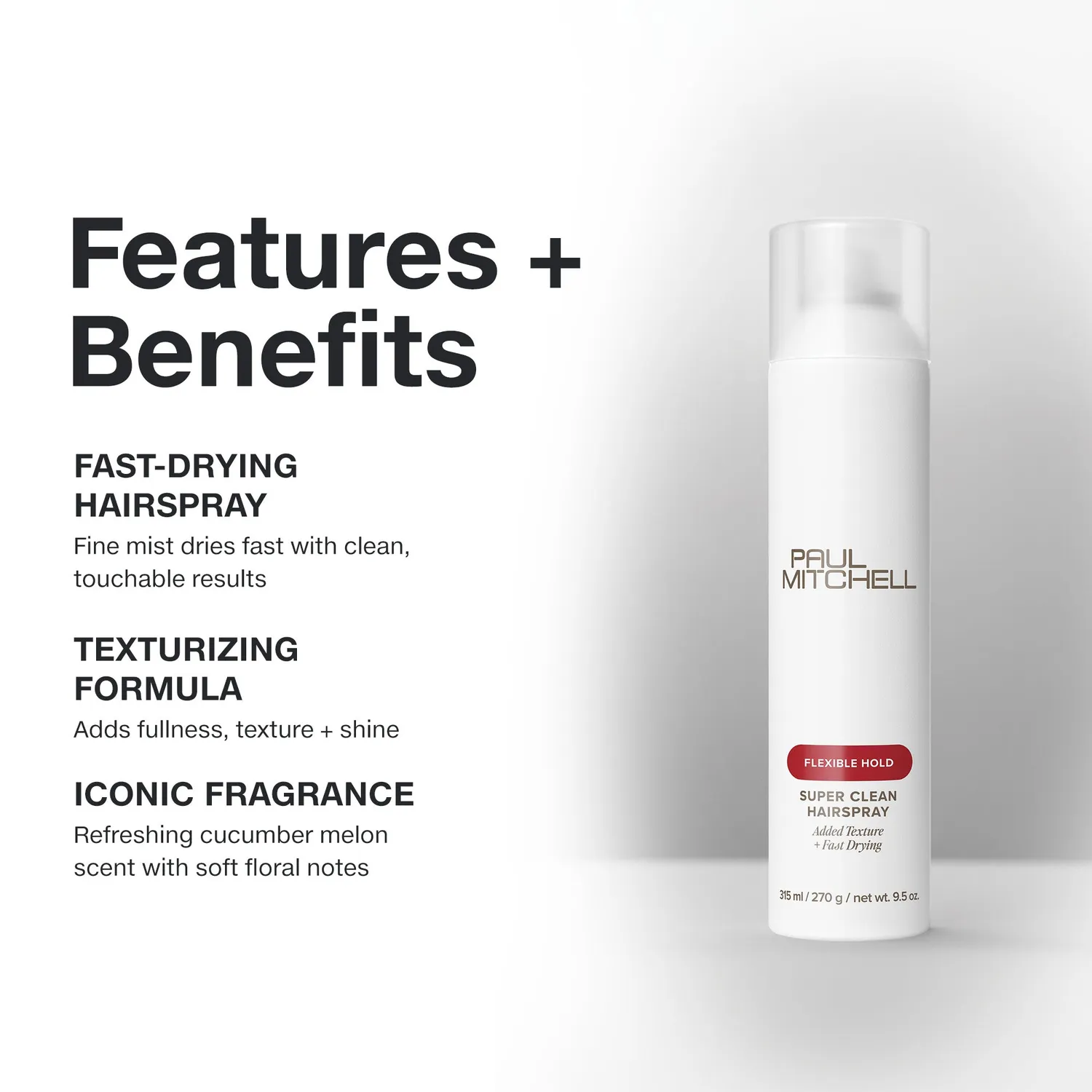 Paul Mitchell Super Clean Haarspray 9.5 fl. oz. flexibler Halt