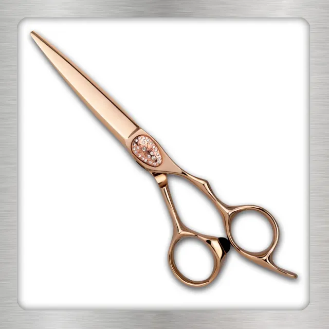 e-kwip plus Primus Pink Gold Friseurschere 5,5 Zoll