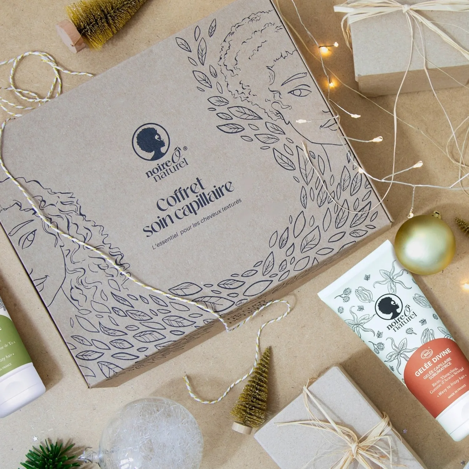 Noireonaturel Coffret Geschenkbox Kraftkarton leer Natur