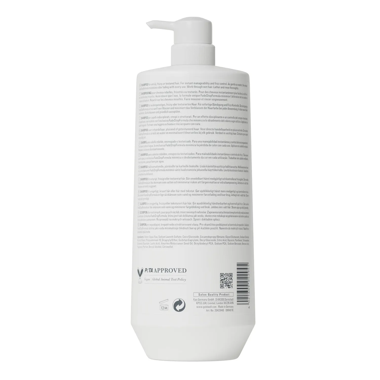 Goldwell Dualsenses Just Smooth Shampoo 1 l Anti-Frizz