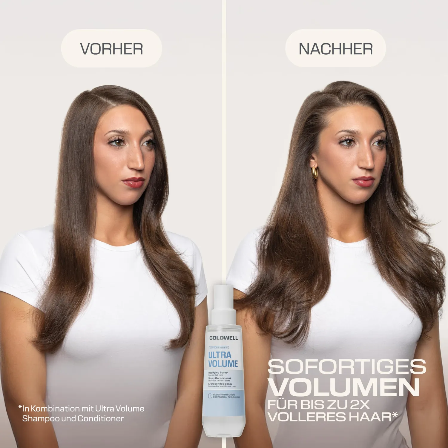 Goldwell Dualsenses Ultra Volume Spray feines Haar mit Reisprotein