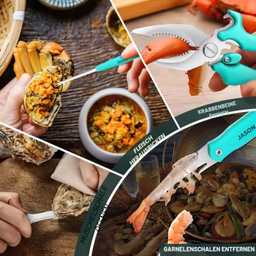 Jason Meeresfrüchtebesteck Set 5-teilig Edelstahl Geschenkbox