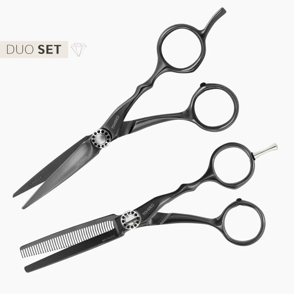 TONDEO MYTHOS Black Duo Scheren-Set 5.5 + 5.75 36 Zähne