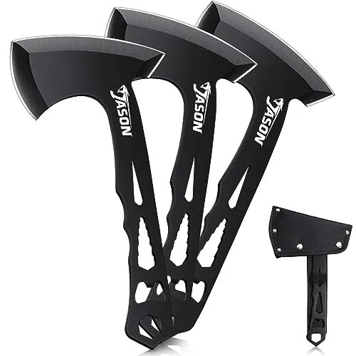 Jason Camping Axt Set Beil 3 Stück 26 cm Edelstahl