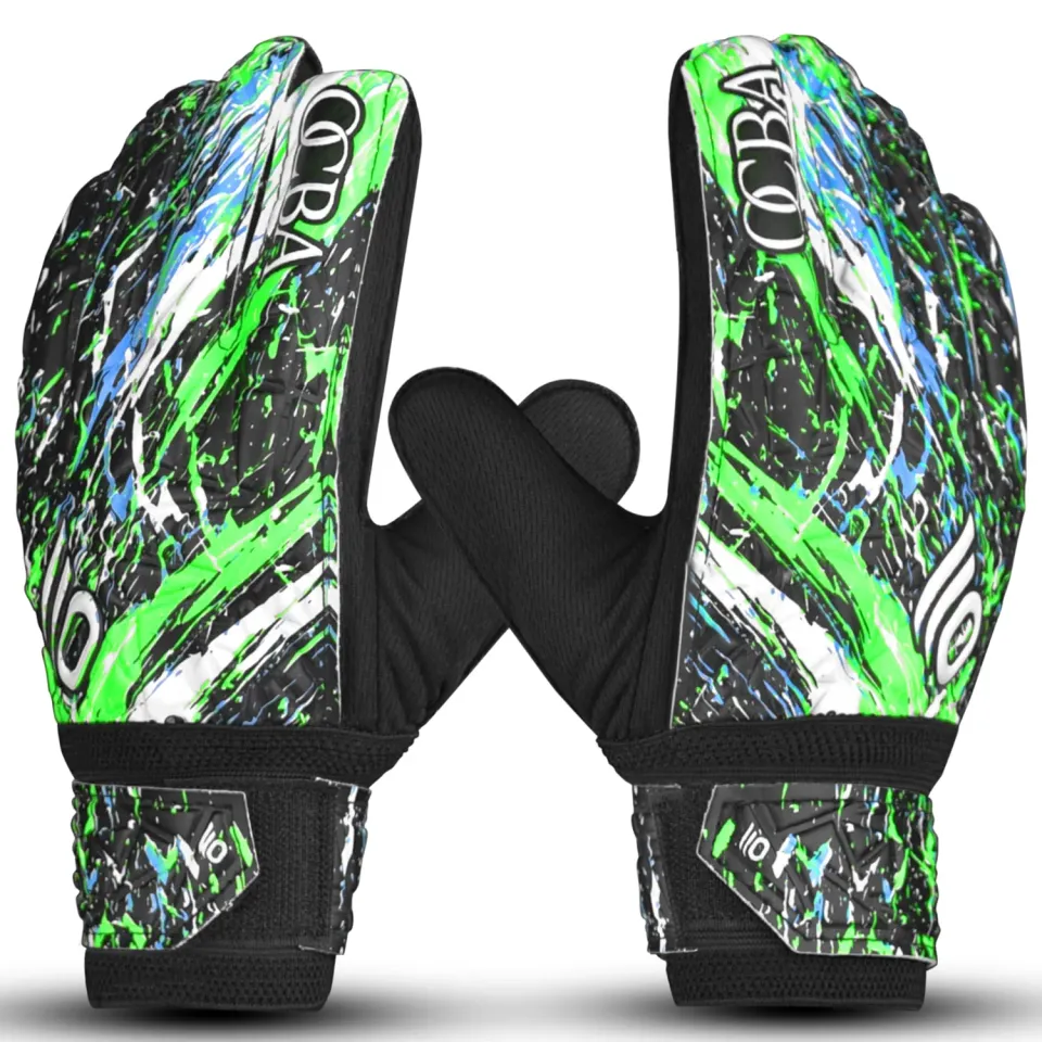 OCBA Torwarthandschuhe Kinder Super Grip mit Fingerschutz