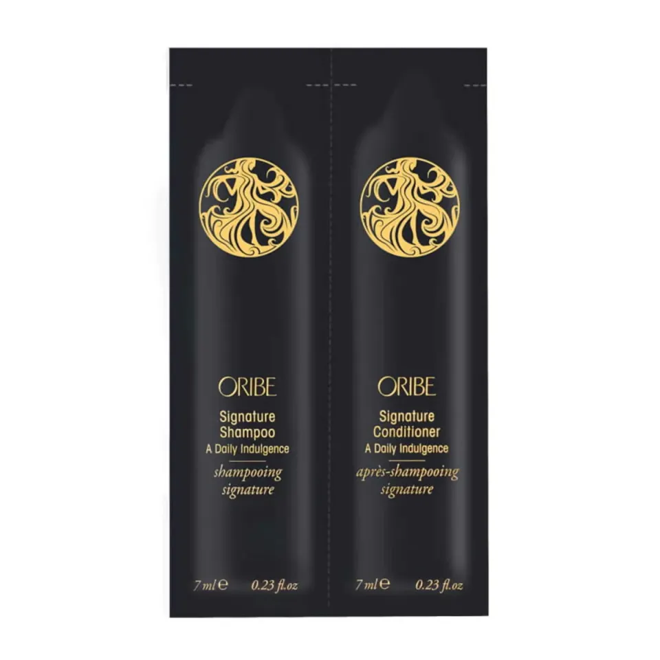 Oribe Signature Shampoo Conditioner Sachet Probe