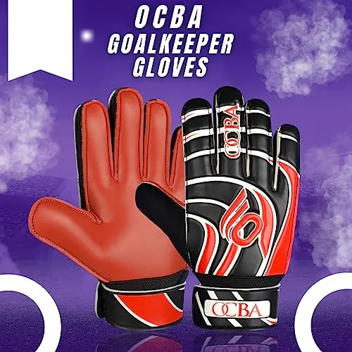 OCBA Torwarthandschuhe Kinder Super Grip Stoßschutz