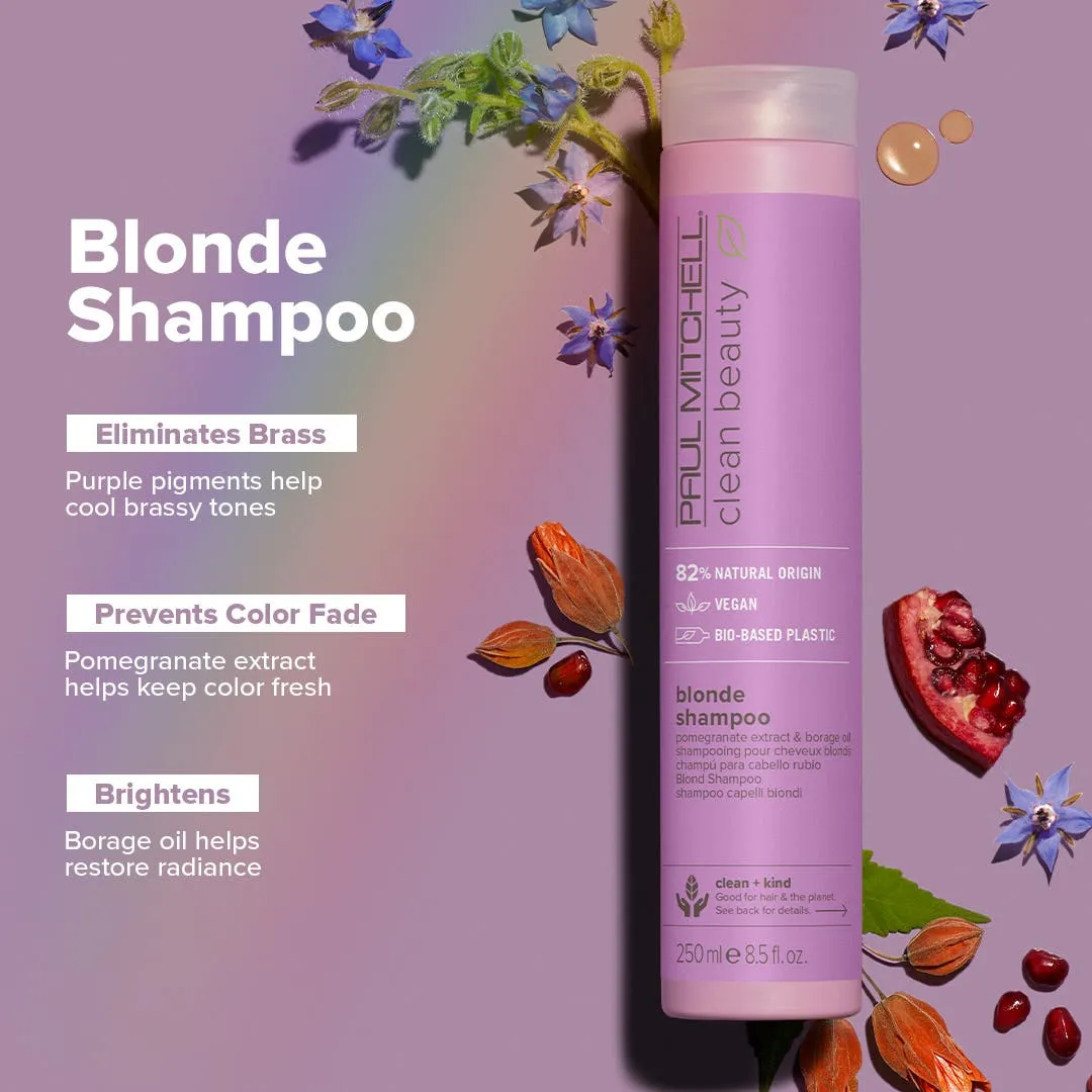 Paul Mitchell Clean Beauty Blonde Shampoo 50 ml Silbershampoo