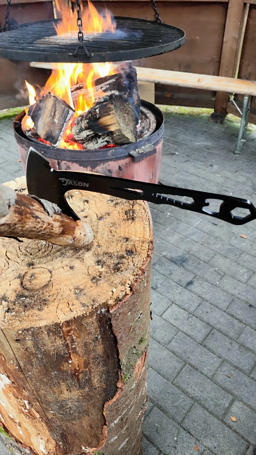 Jason Camping Axt Set Beil 3 Stück 26 cm Edelstahl
