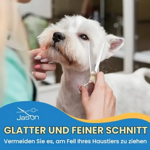Jason 54 Zähne Effilierschere Hundeschere 7,5 Zoll Roségold