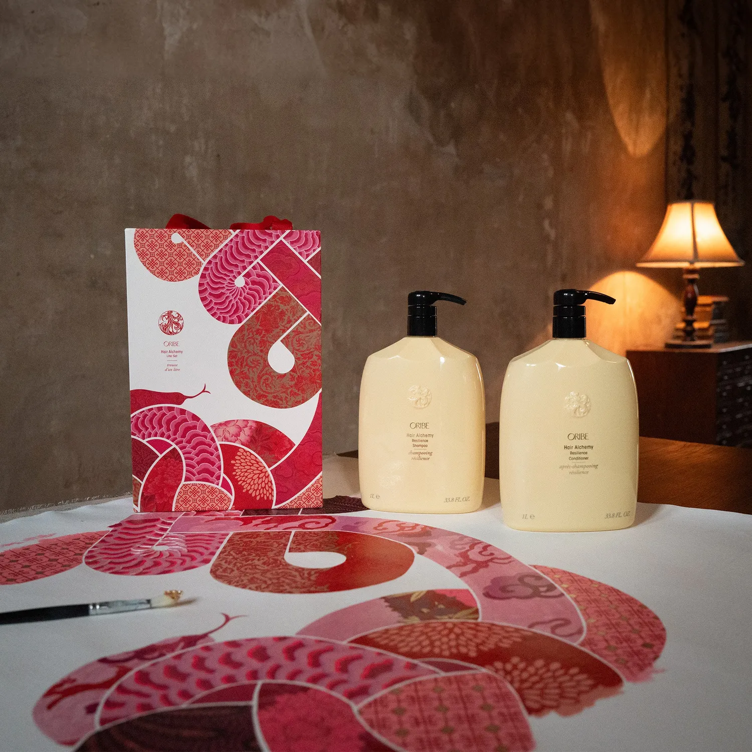 Oribe Hair Alchemy Liter Set Shampoo+Conditioner je 1L Stärkung