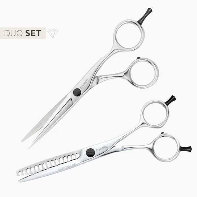 Tondeo Supra Duo 5.5 + Textura 6.0 Scheren-Set Conblade