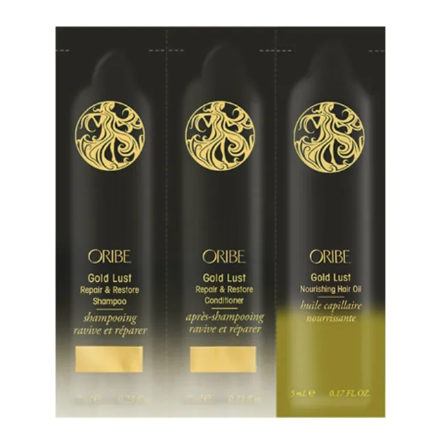 Oribe Gold Lust Shampoo Conditioner Öl Probe