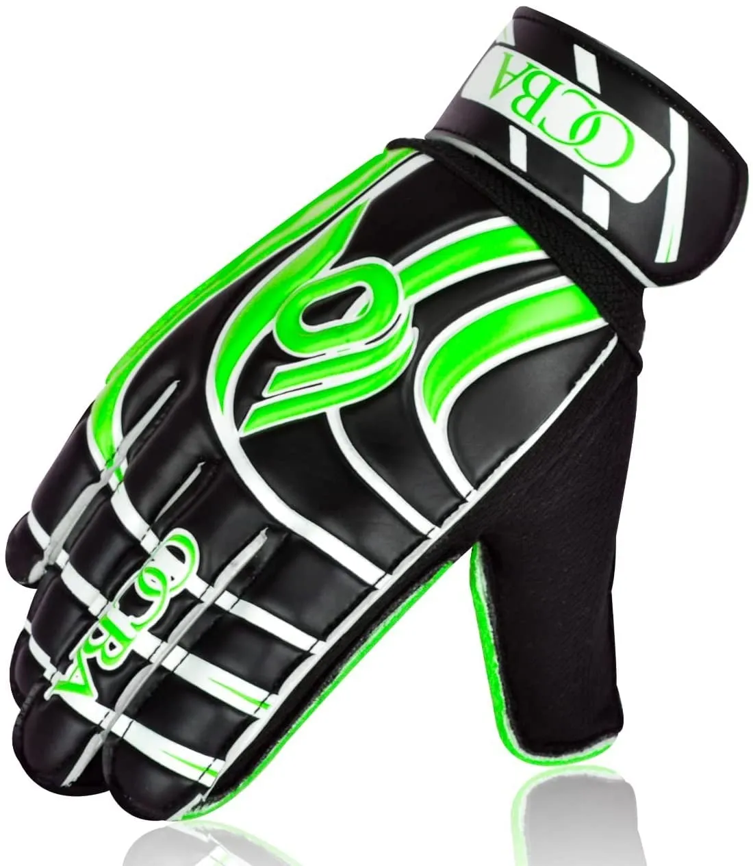 OCBA Torwarthandschuhe Kinder Grün Gr. 1 Latex-Grip