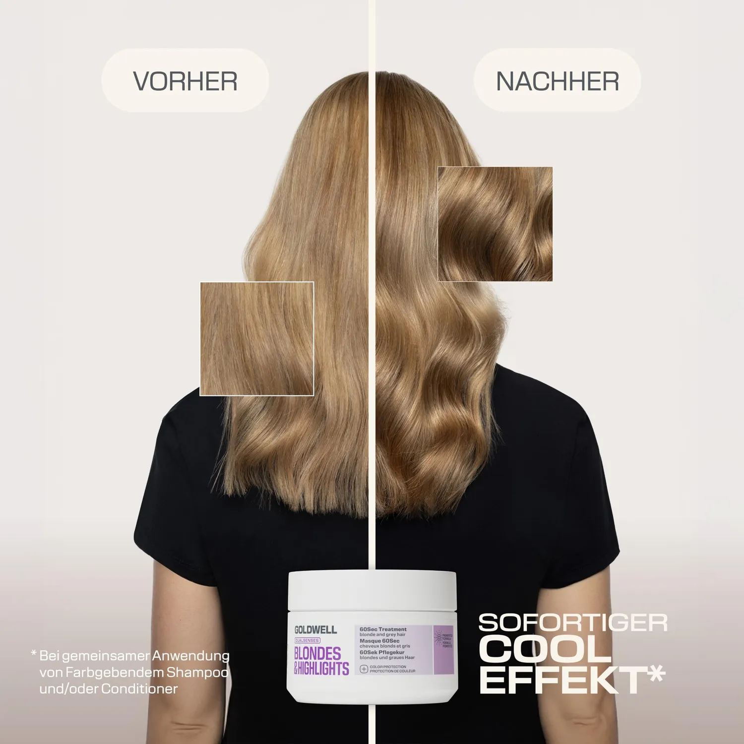 Goldwell Dualsenses Blondes & Highlights 60 Sek Haarkur 200 ml Anti-Gelbstich