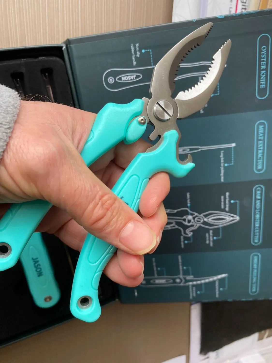 Jason Meeresfrüchtebesteck Set 5-teilig Edelstahl Geschenkbox