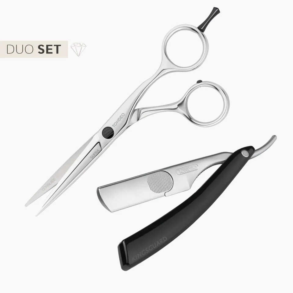 Tondeo Supra 5.5 Conblade Schere + Kingsguard Messer 10 Klingen