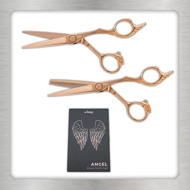 e-kwip Angel Scheren-Set 5,5 Zoll Roségold