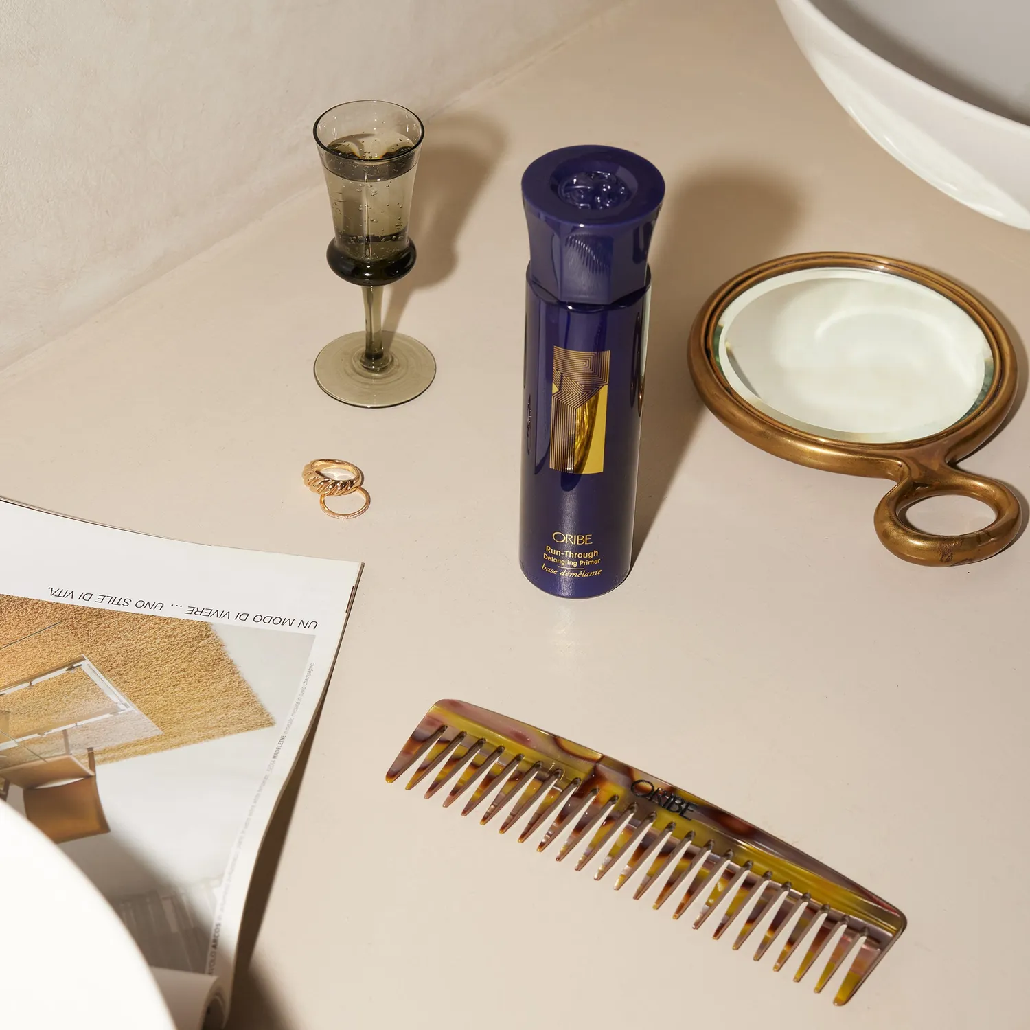 Oribe Italian Resin Wide Tooth Comb Kamm Normal grobzinkig