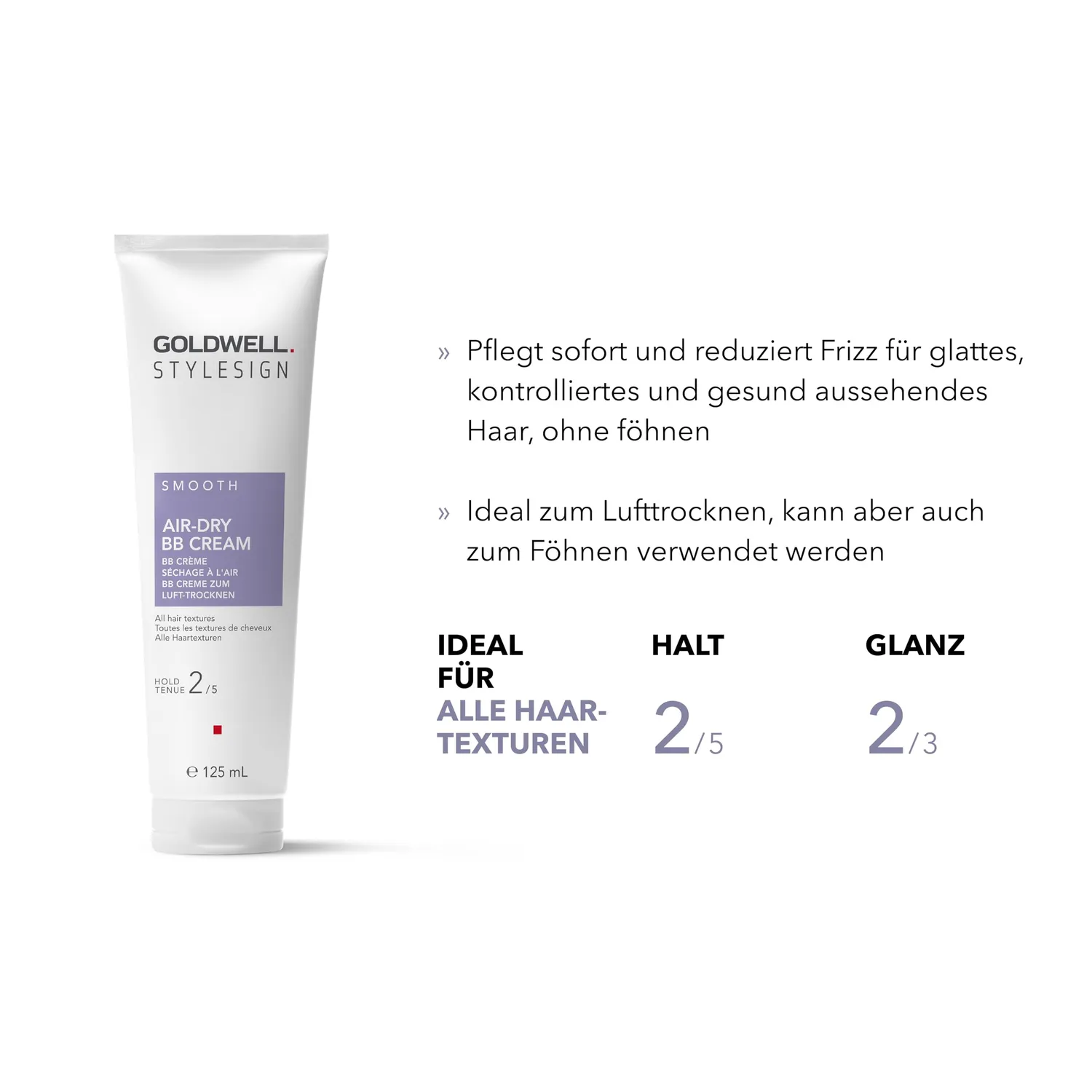 Goldwell StyleSign Smooth BB Glättungscreme 125 ml Frizz