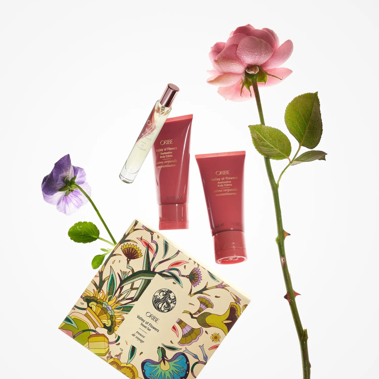Oribe Valley of Flowers Travel Set Reiseset 3-teilig blumig