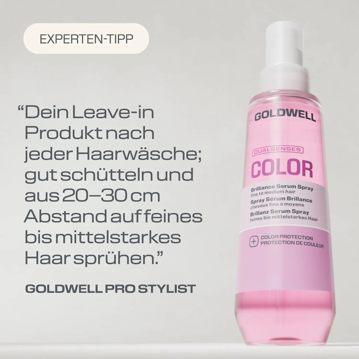 Goldwell Dualsenses Color Serum Glanzspray 50ml mit Hitzeschutz
