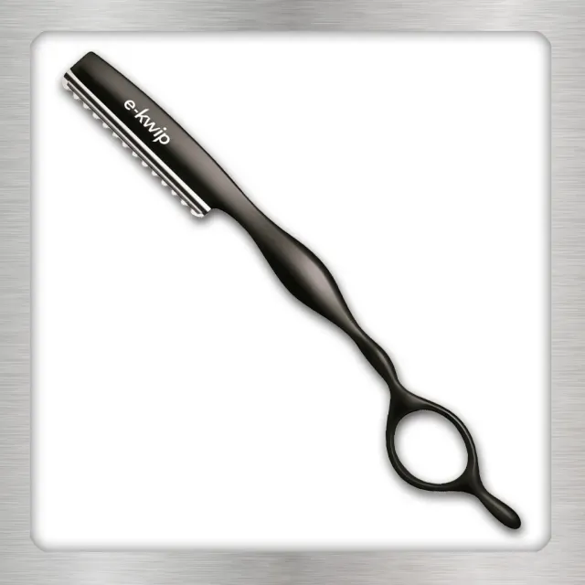 e-kwip Razor Haarmesser Matt Schwarz Feather