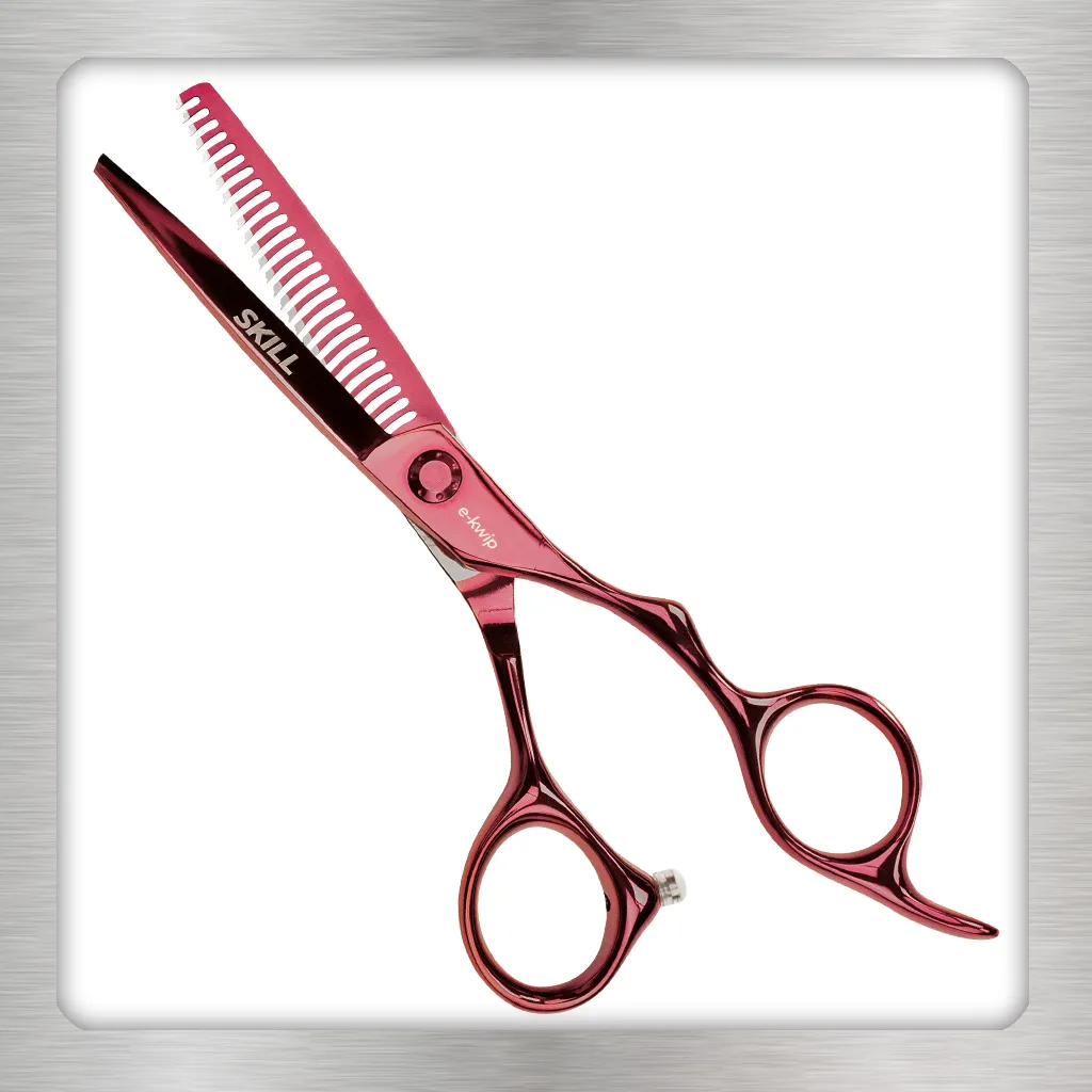 e-kwip Skill Set Friseurscheren-Set 5,5" titan violett