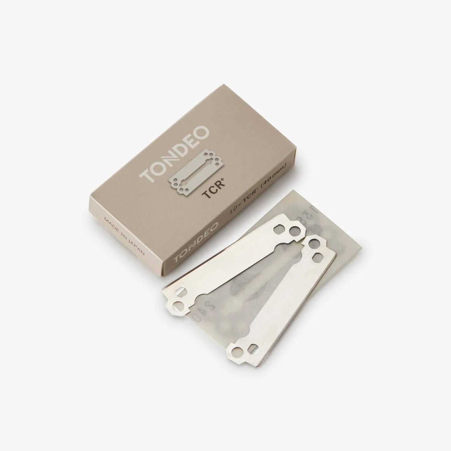 TONDEO TCR+ Rasierklingen 10 Stück Edelstahl 40 mm