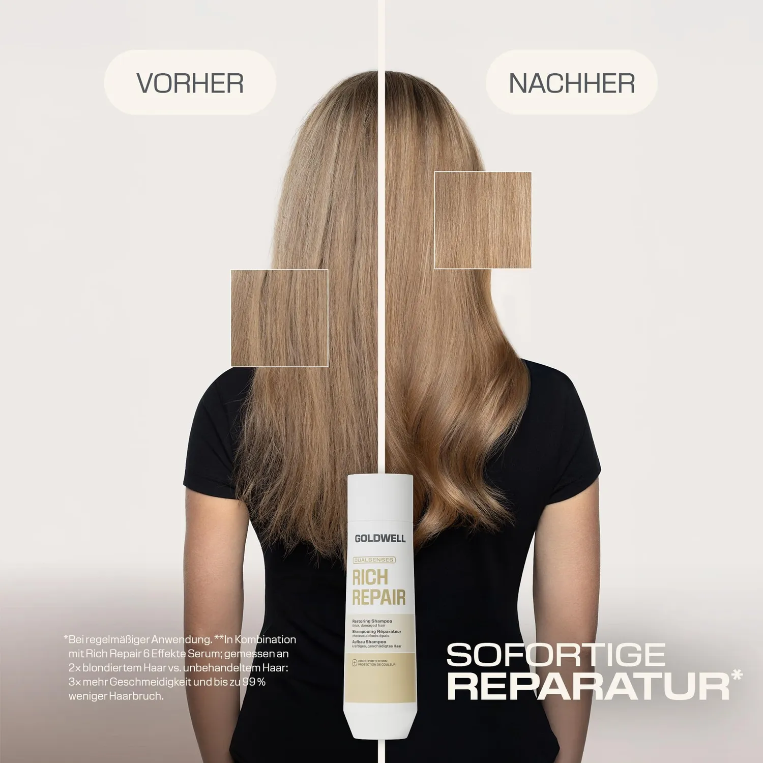 Goldwell Dualsenses Rich Repair Shampoo 250 ml geschädigt