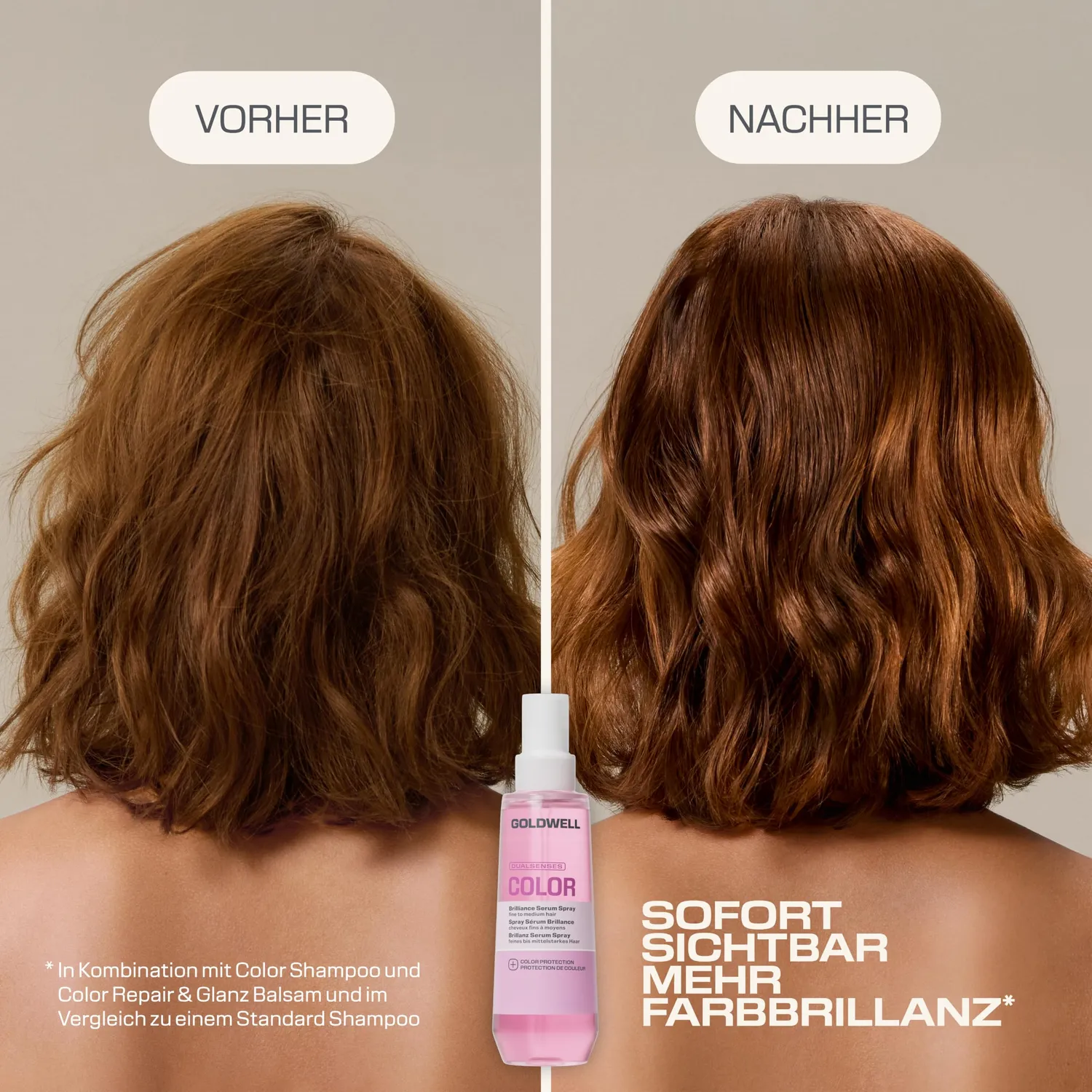 Goldwell Dualsenses Color Serum Glanzspray 50ml mit Hitzeschutz