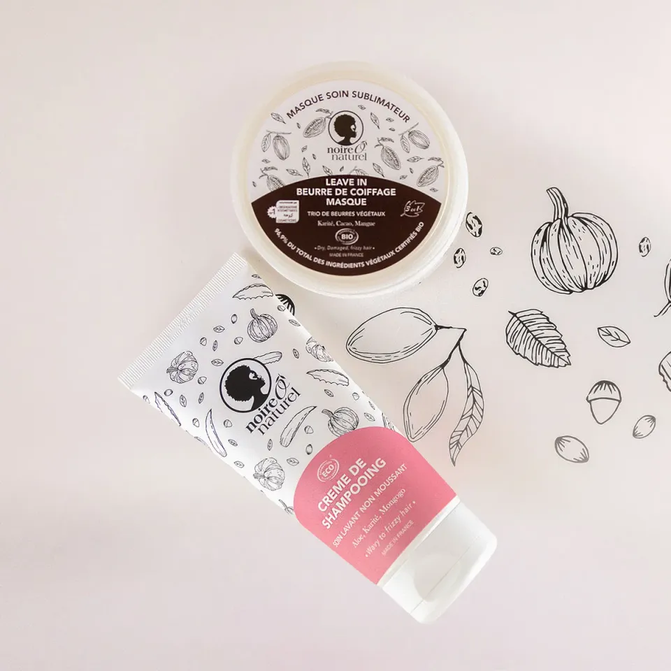 Noireônaturel Kit Wash and Go Bio Locken 2-teilig