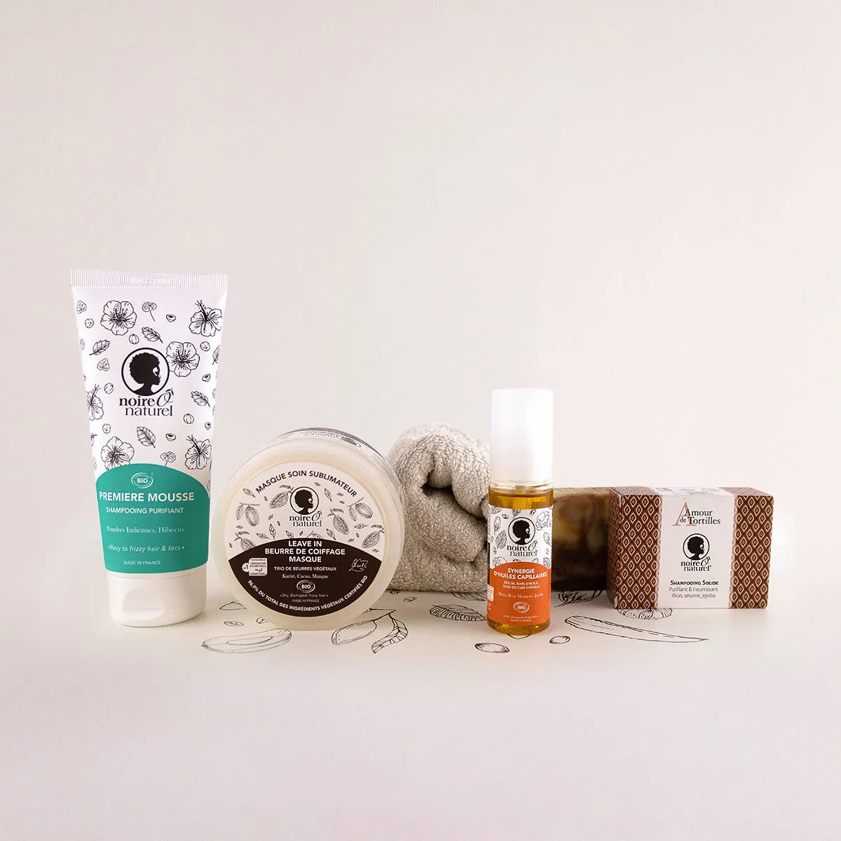 Noireônaturel Signature Kit Routine Capillaire Premium Haarpflegeset 5-teilig Afrohaare