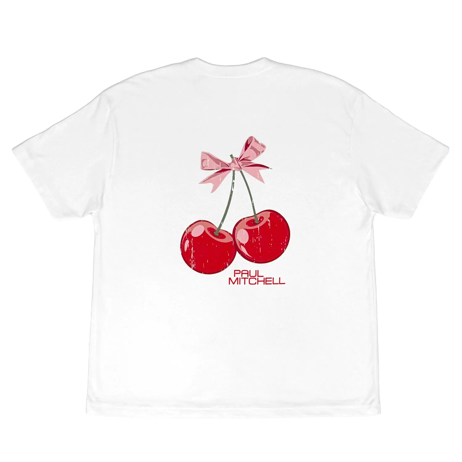Paul Mitchell Cherry Tee T-Shirt M Kirsch-Print Baumwolle