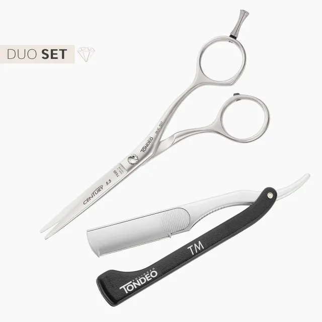 TONDEO Century Slice 5.5 + TM Rasiermesser Set 10 Klingen