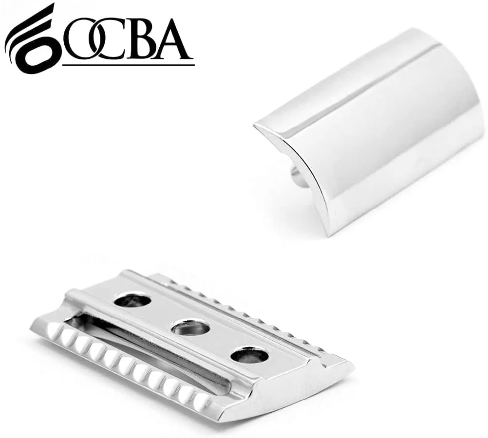 OCBA Sicherheitsrasierer Metall Schwarz Damen Herren