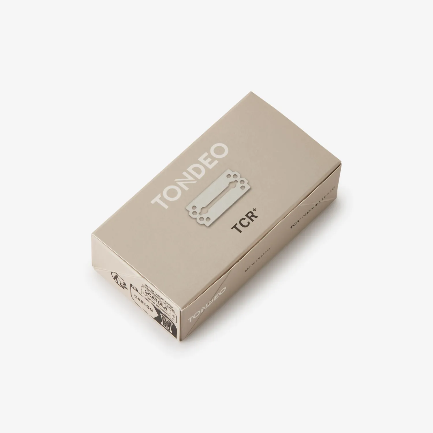 TONDEO TCR+ Rasierklingen 10 Stück Edelstahl 40 mm