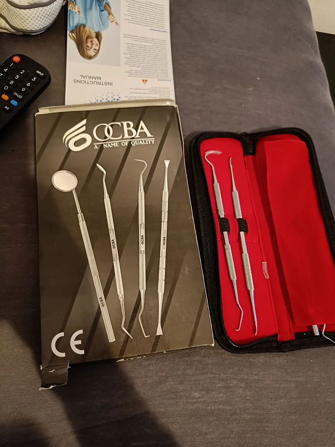 OCBA Zahnarzt Instrumente Zahnreinigungsset 4-teilig