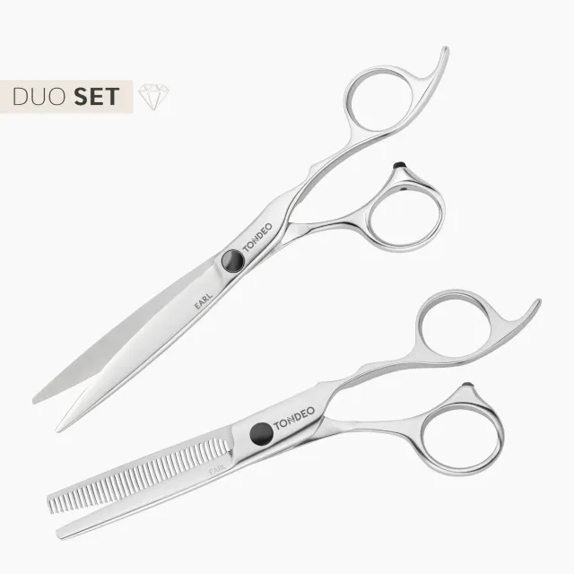 TONDEO Earl Duo Scheren-Set 6.25 + Tulip 38 Zähne