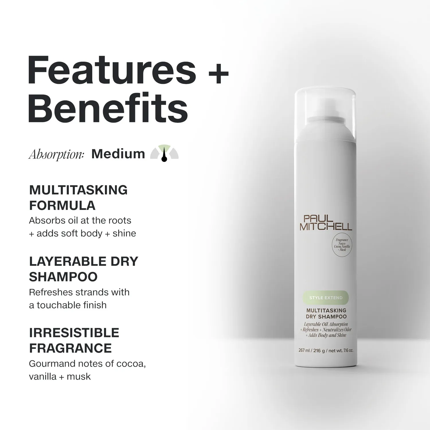 Paul Mitchell Multitasking Trockenshampoo 68 ml Kakao