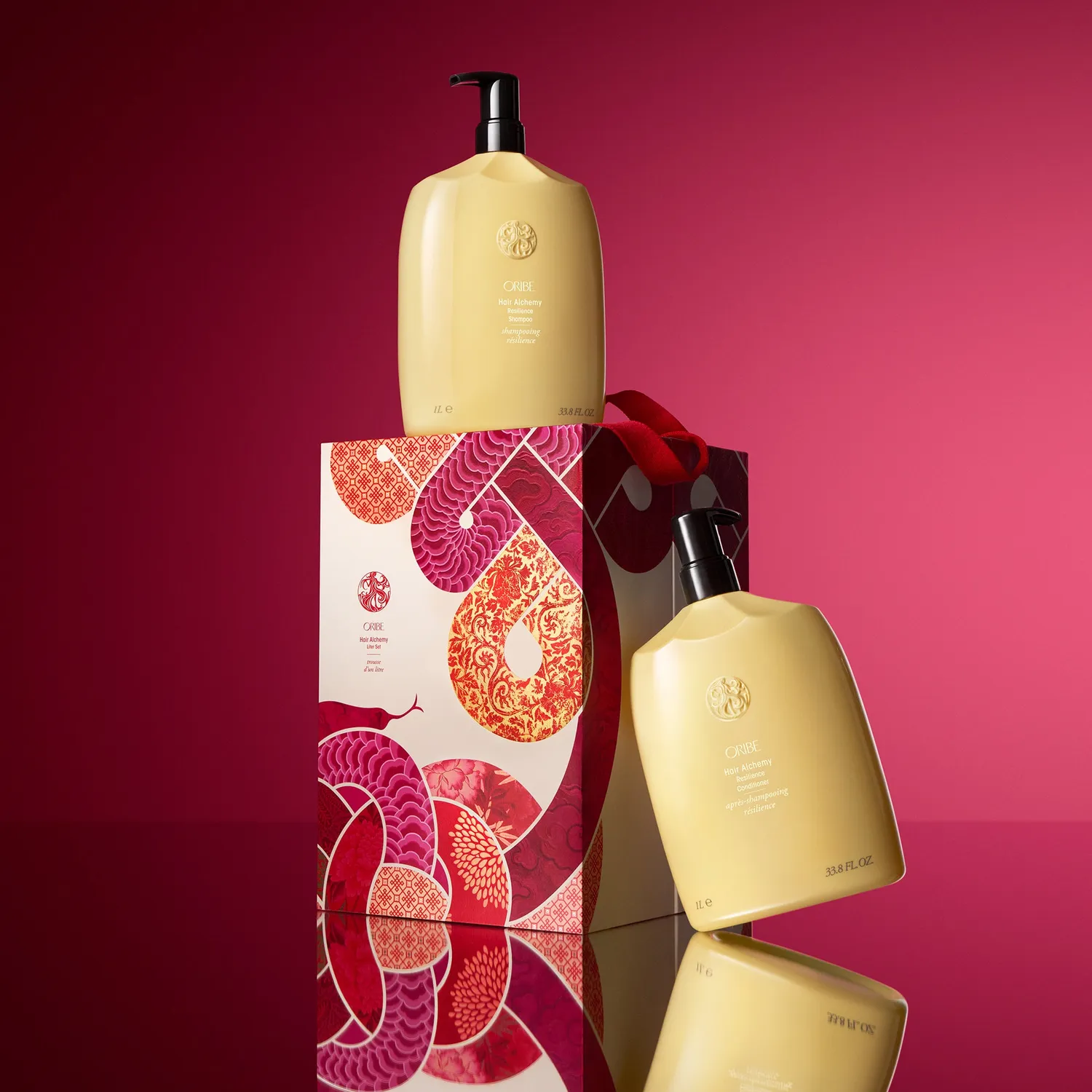 Oribe Hair Alchemy Liter Set Shampoo+Conditioner je 1L Stärkung