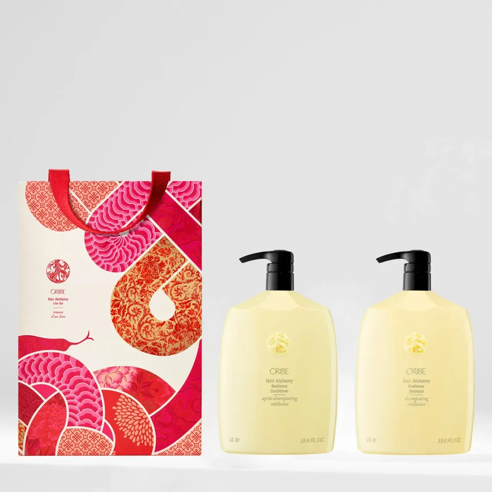 Oribe Hair Alchemy Liter Set Shampoo+Conditioner je 1L Stärkung